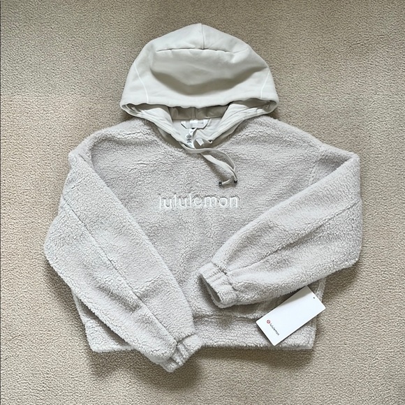 NWT | Lululemon | Textured Fleece Embroidered Logo Hoodie - Picture 1 of 7